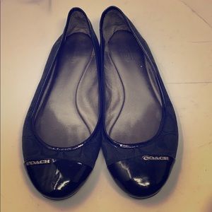 COACH Black Ballet Flat Size 9